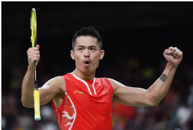 林丹，中国羽毛球运动员，是羽毛球这项运动的传奇人物。