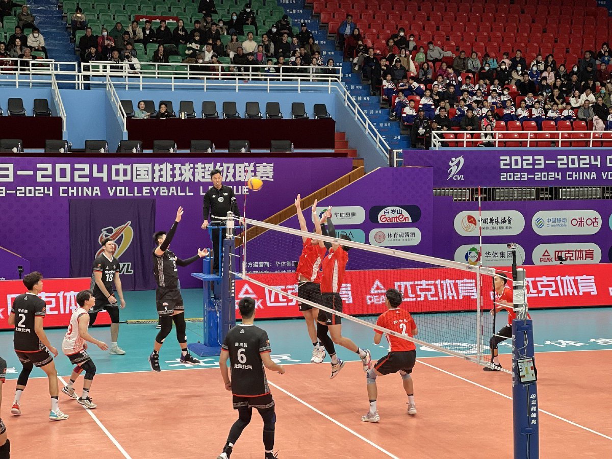 2023-2024中国男排超级联赛第一轮第2场北京队主场3比0胜河南队
