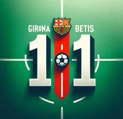 赫罗纳遭遇惊险绝平，1-1战平皇家贝蒂斯，错失西甲领先优势。