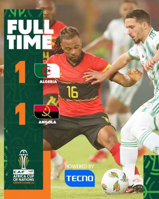 非洲杯：阿尔及利亚1-1安哥拉