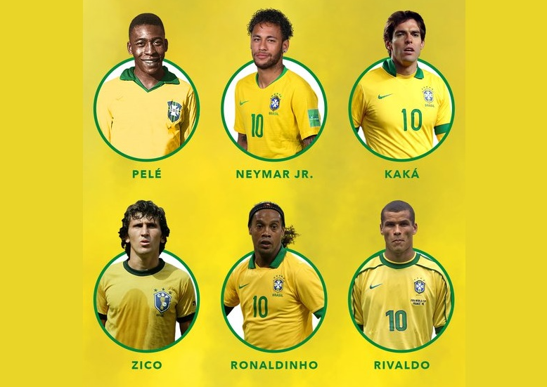 巴西历史上所有的明星球员