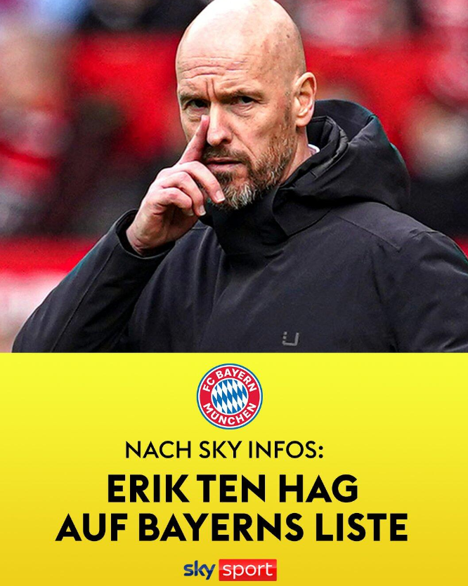 拜仁瞄准曼联主帅滕哈赫，已展开会谈，滕哈赫备选拜仁帅位