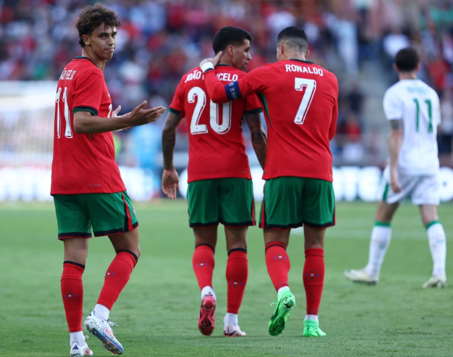 足球友谊赛: 葡萄牙 vs 爱尔兰 战报
