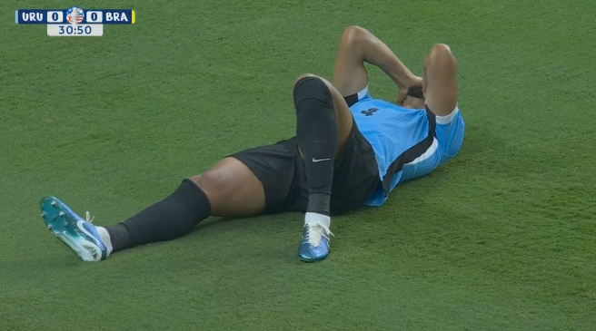 乌拉圭国脚阿劳霍因肌肉受伤提前告别美洲杯，或将错过西甲赛季初比赛