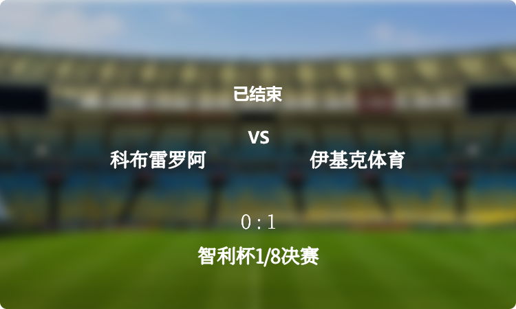  智利杯1/8决赛: 科布雷罗阿 vs 伊基克体育 战报