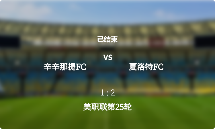  美职联第25轮: 辛辛那提FC vs 夏洛特FC 战报