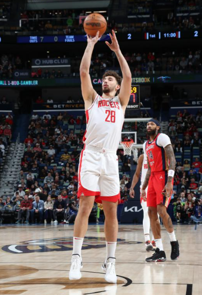  NBA常规赛火箭大胜鹈鹕送对手五连败