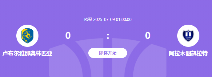 欧冠资格赛前瞻：卢布尔雅那奥林匹亚 vs 阿拉木图凯拉特