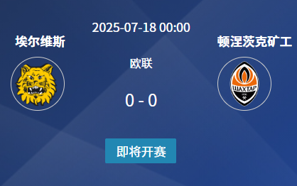 欧联资格赛前瞻：埃尔维斯 vs 顿涅茨克矿工