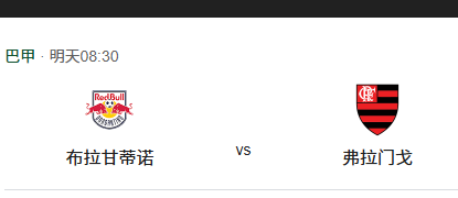 巴甲16轮：布拉干蒂诺RB vs 弗拉门戈 前瞻